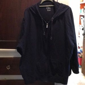 Navy blue hoodie by Just My Size, size 4X